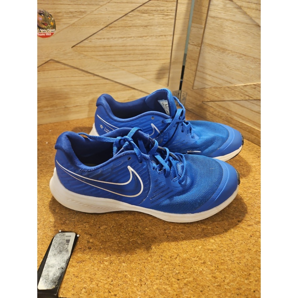 Nike Boys Star Runner 4.5y Blue DA2776-003 #753